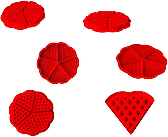 Silicone Waffle Mold - Muffin Pan, Cake Chocolate Baking Tray for Candy Soap - Flower/Square Shape