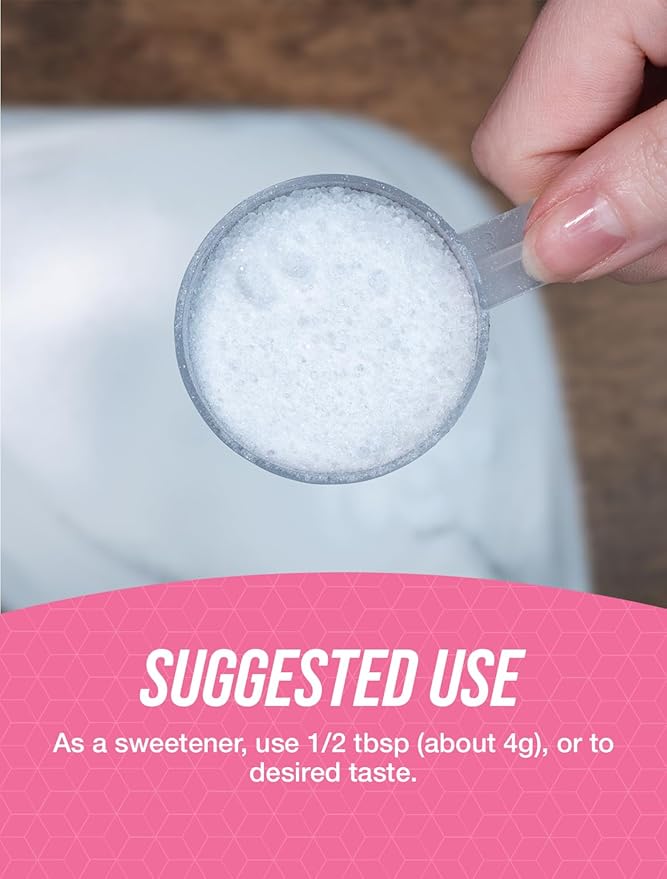 BulkSupplements Erythritol Sweetener Granular - Sugar Substitute, Zero Calorie - Gluten Free, 4g per Serving, 1kg (2.2 lbs) (Pack of 1)