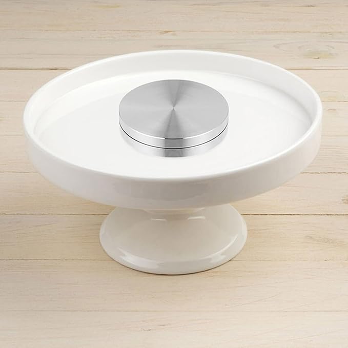 EXCEART Cake Turntable Stand - Rotating Cake Stand Turntable Cake Rotator Base Bearing Aluminium Alloy Revolving Cake Stand Spinner for Cake Decorations Pastries Cupcake