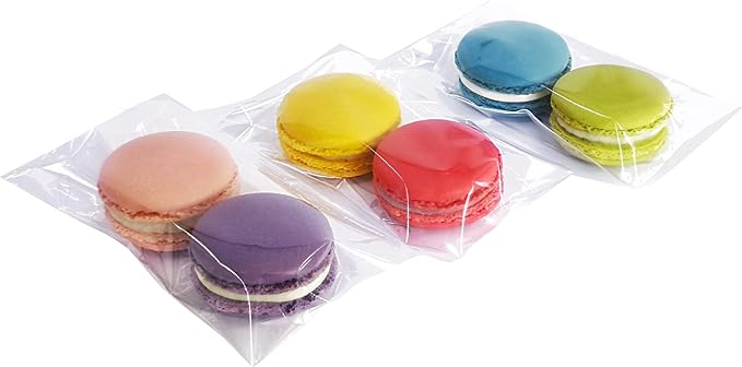 Wowfit 200 Count 3x5 Inch Clear Cellophane Plastic Bags, Resealable Self-Sealing Cello Bags Good for Cookies, Decorative Wrappers, Party Favors, Candy and More