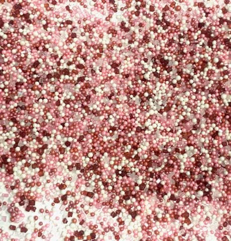 COOL MOM SPRINKLES Valentines Day Sprinkles (4 oz.) – Sprinkles for Decorating Cakes, Cupcakes, Cookies & Desserts – Mixed in the USA/Gluten-Free (Sugar & Nonpareils)