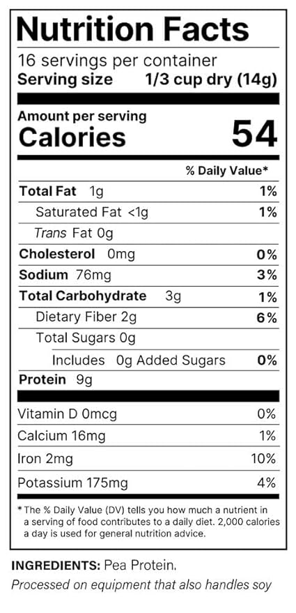 Plant Basics - Hearty Plant Protein - Unflavored Crumbles, 8 oz, Made from Peas, Non-GMO, Gluten Free, Low Fat, Low Sodium, Vegan, Meat Substitute