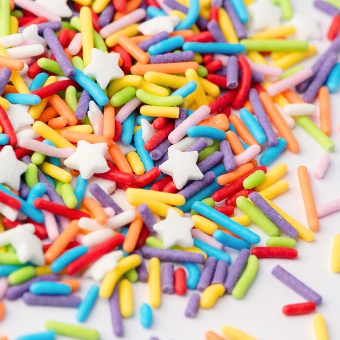 Sweets Indeed Bulk Rainbow Sprinkles – 1.2 lb Premium Decorating Mix | Ideal for Cakes, Cookies, Cupcakes & Holiday Baking