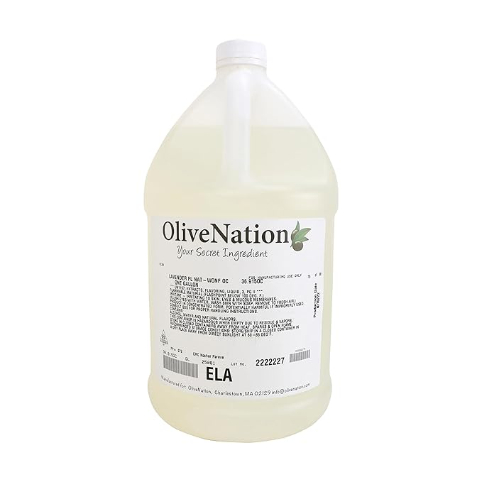 OliveNation Premium Lavender Extract from Natural Flavors, Light Floral Flavoring for Baked Goods, Beverages, Sauces, Non-GMO, Kosher, Vegan - 8 oz