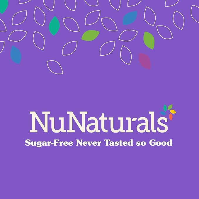 NuNaturals White Stevia Powder Packets, Single-Serve, Zero Calorie Sugar Substitute, 100 count (Pack of 2)