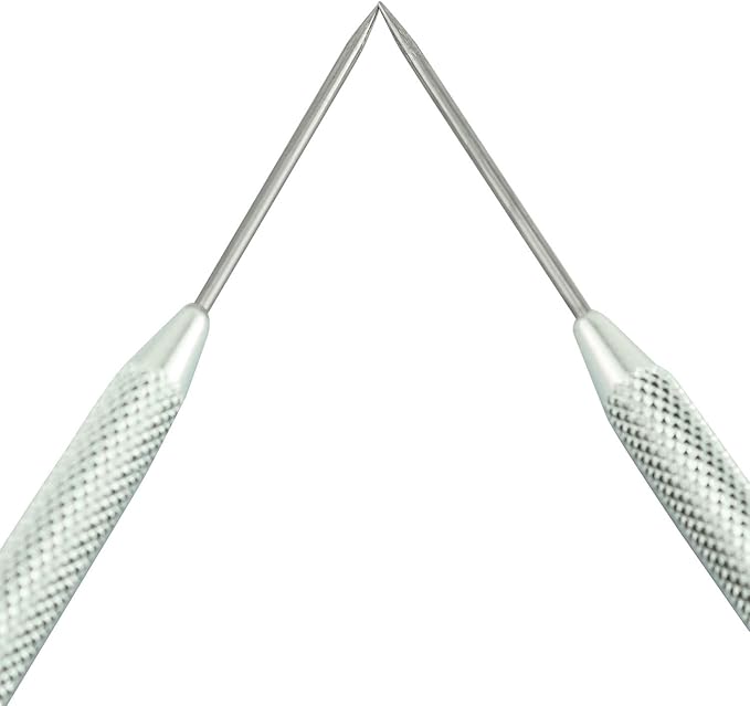 Tegg Clay Needle Tool 2PCS Stainless Steel Professional Pin Needle Detail Tool for Ceramic Polymer Clay Sculpture