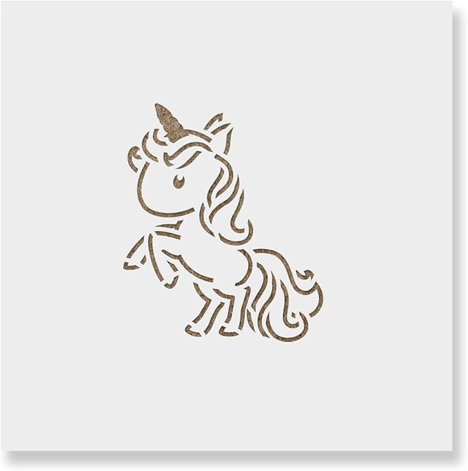 Unicorn Cookie Stencil - Cookie Cutter, Cookies, Unicorn Stencil, Baking Decorations, Stencil For Cookies