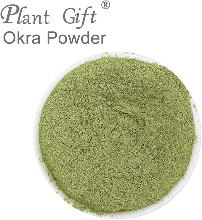 100% Natural Pure Okra Powder 100g/3.52oz 黄秋葵粉 for Smoothies, Shakes, Baking & Drinks, Tea | Free from Preservatives