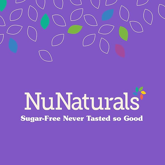 NuNaturals White Stevia Powder Blend, Plant-Based Sugar Substitute, Zero Calorie Sweetener, 12 oz