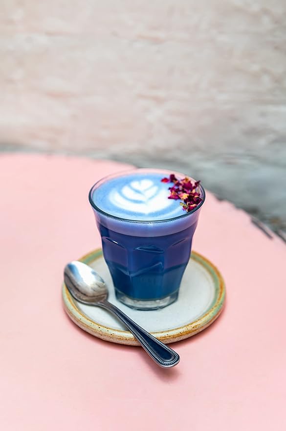Ancient Roots Blue Butterfly Tea Natural Food Coloring Baking Powder, Flavoring Powder Filled with Antioxidants Blue Matcha Tea Easy to Mix Smoothie - 25 Servings (3.5 Ounces)