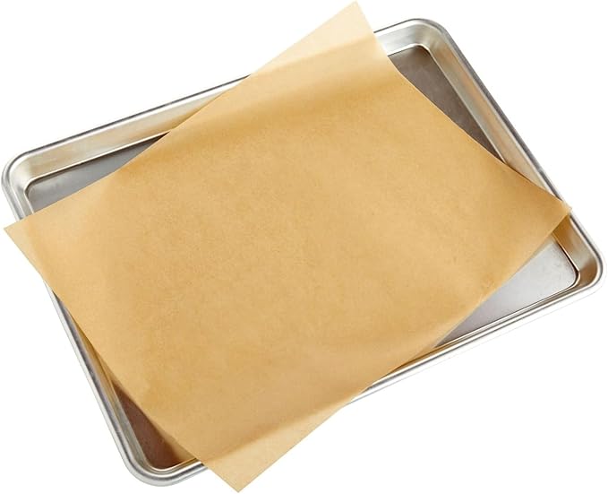 Juvale Parchment Paper Sheets - 200 Pack, 12 x 16 in, Unbleached Brown - Nonstick Half Sheet Pan Liners & Parchment Paper for Baking - Disposable Air Fryer Liners for Grilling & Steaming