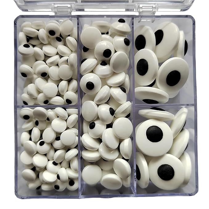 Eastron Candy Eyes, Candy Eyeballs, Edible Eyes for Decorating, Assorted Variety, Perfect for Cake Decorations, Baking, Cookies, Ice Cream, Cupcake Toppers, Halloween Christmas Birthday Party Supplies, 2.82 Ounce