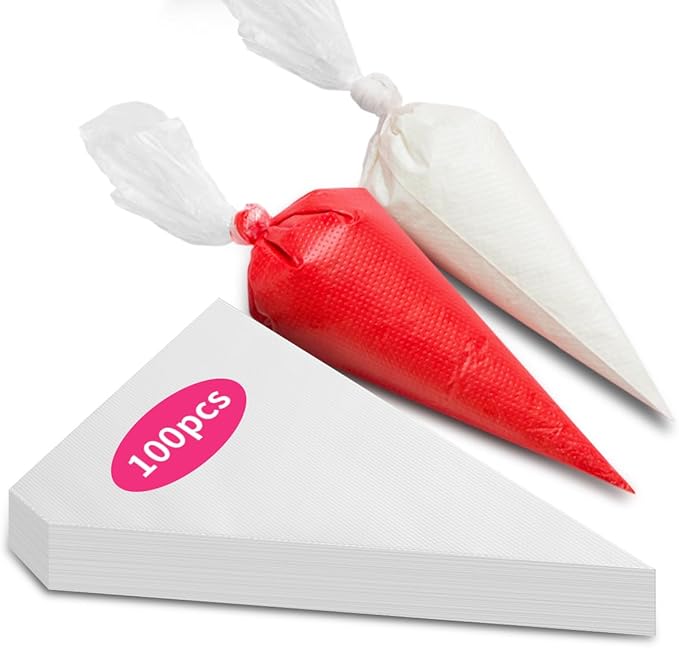 Thick Disposable Piping Bags - Durable and Versatile Pastry Bags for Dessert & Candy Decorating - 12In,100Pcs