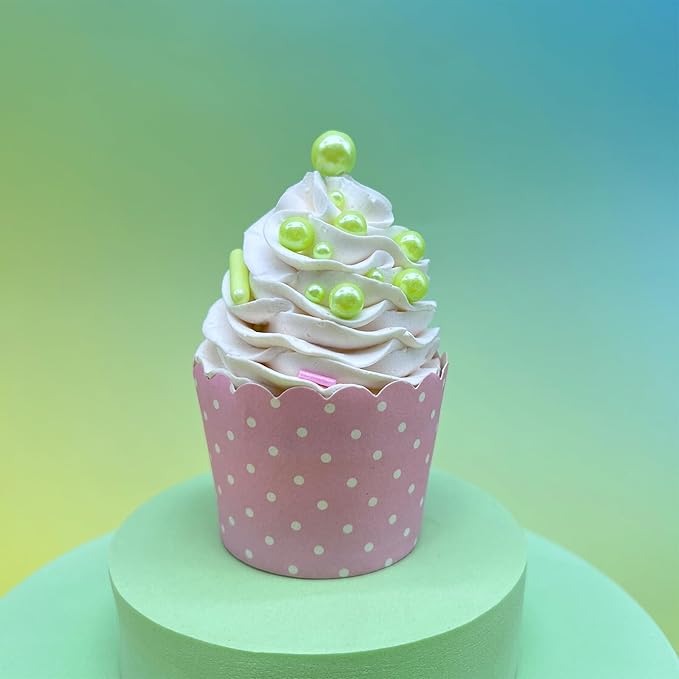 Green Sprinkles for Cake Decorating, 4.6Oz Green Rod and Pearl Sprinkles Mix for Baking, Cupcake, Cookie, Ice Cream, Donuts and Cake Decorating