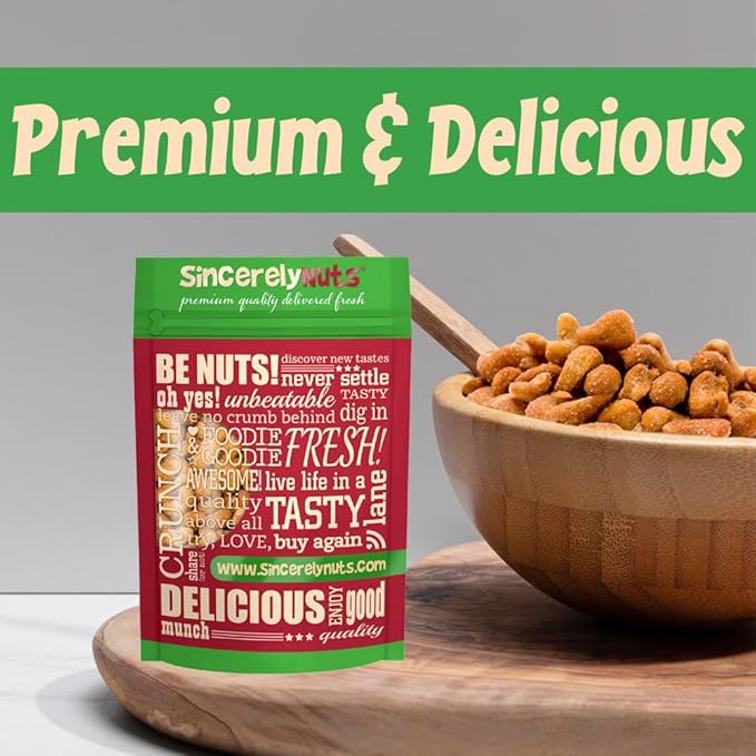 Sincerely Nuts – Honey Roasted Cashews | One Lb. Bag | Deluxe Kosher Snack Food | Healthy Source of Protein & Nutritional Content | Gourmet Quality Cashew Nut