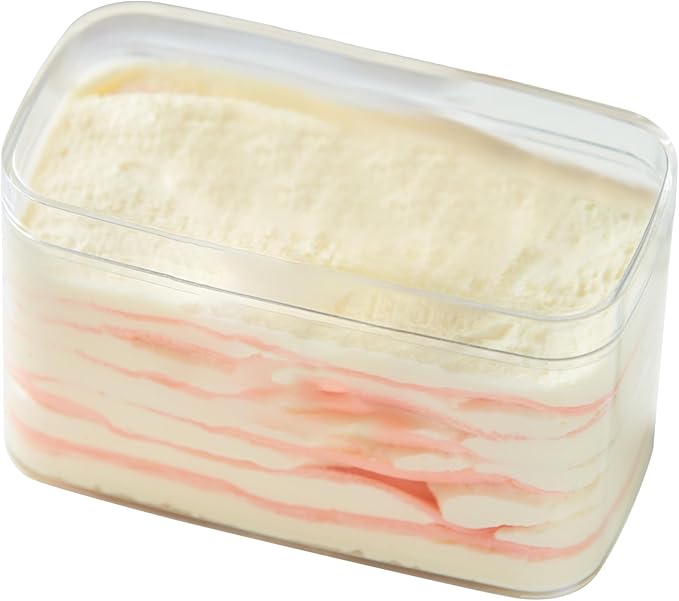 Plastic Rectangle Dessert Cups Boxes with Lids,Plastic clear packaging for baked,Cookie Tiramisu Containers for Fruit,Pudding,Mousse,Parfait Cups With Lids(20, Rect 4.6 * 2.4 * 2.7 IN-Boxes)