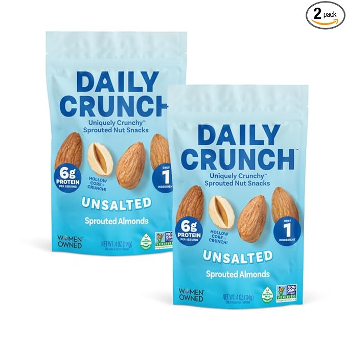 Daily Crunch, Zero Seed Oils, Gluten Free, 4oz (2 Pack, Original Sprouted)