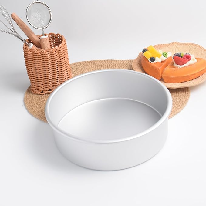 9×3 round Cake Pans Set of 2,Aluminum cake tin baing pan for birthday cake party (9×3 round Cake Pans,Set of 2)