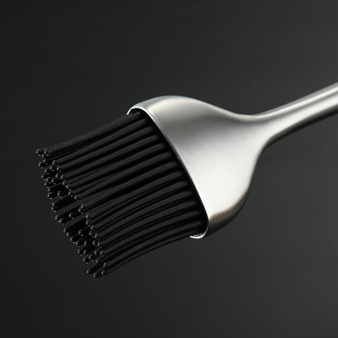 2 Pack Heavy-duty BBQ Basting Brush,12 Inch & 7 Inch-Great For BBQ Meat,Cakes And Pastries