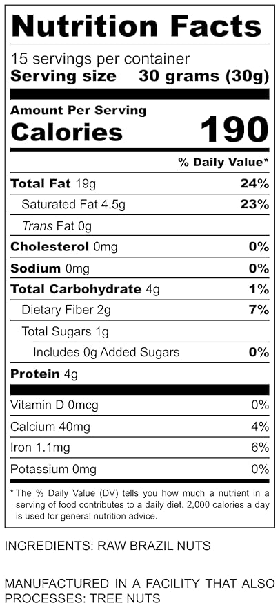 I’m A Nut Brazil Nuts, Raw, 16 oz (1 lb) | Distinct and Superior to Natrual | No PPO | Non GMO | Batch Tested Gluten & Peanut Free | Vegan and Keto Friendly | Fresh and Reasealable bag