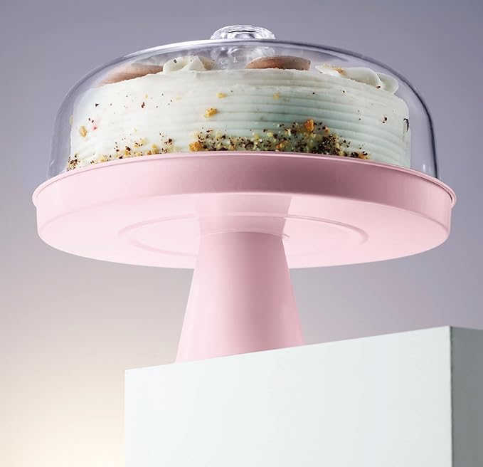 Table Concept Cake Stand, Footed Cake Stand with Lid, Serving Platter, Housewarming Gifts