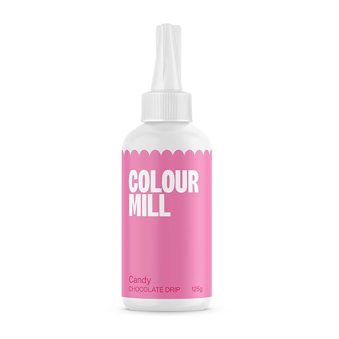 Colour Mill Chocolate Drip Easy-Melt Drizzle for Desserts, 125 Grams Candy
