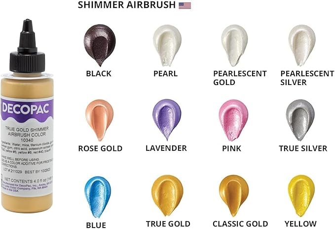Classic Gold Shimmer Premium Airbrush Color - 4 fl oz