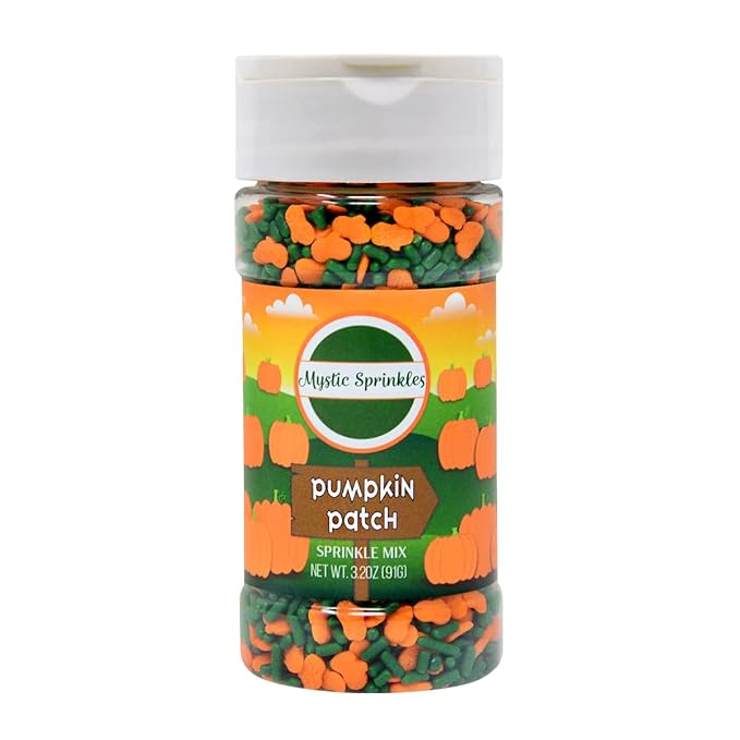 Mystic Sprinkles Autumn/Fall Sprinkle Mixes (Pumpkin Patch Sprinkle Mix 3.2oz)