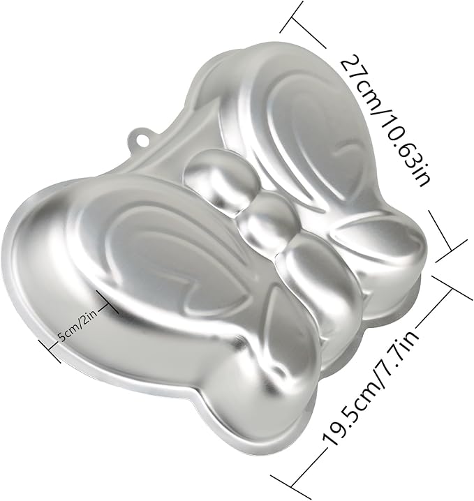 10 Inch Butterfly Cake Pan, 3D Nonstick Birthday Cake Pan, Aluminum Alloy Cake Decorating Mold Baking Tools