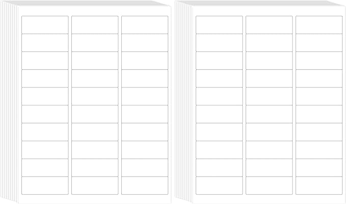 L LIKED Printable Address Labels, 1" x 2-5/8", 2 Packs of 900, Label Stickers for Envelopes (1800 Labels)