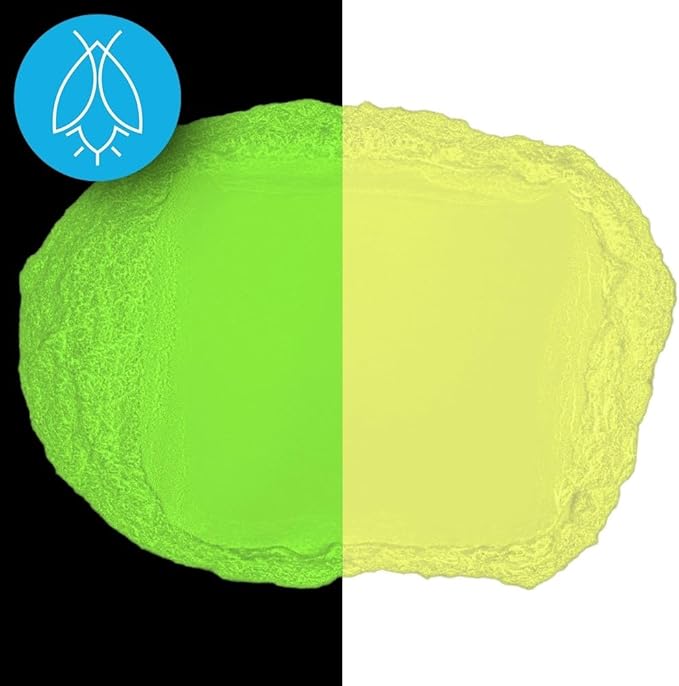 Glow in The Dark Pigment Powder - Neutral and Fluorescent Color for Art Painting, Fine Art, Nail Art Paint, and DIY Crafts - Long Lasting, 10+ Color Options - Fluorescent Yellow - (12 Grams)