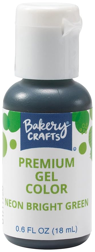 Bakery Crafts Premium Gel Neon Food Coloring 6 Bottle Assortment, 3.6 Fl Oz, Bright Edible Color For Christmas Baking And Decorating, Highly Concentrated, Yellow, Orange, Purple, Blue, Pink, Green | 6 x 0.6FL | Made in USA