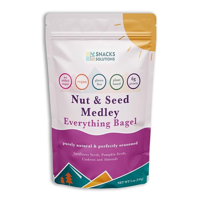 Snacks Solutions Nut and Seed Variety Pack (5 Ounce (Pack of 4))