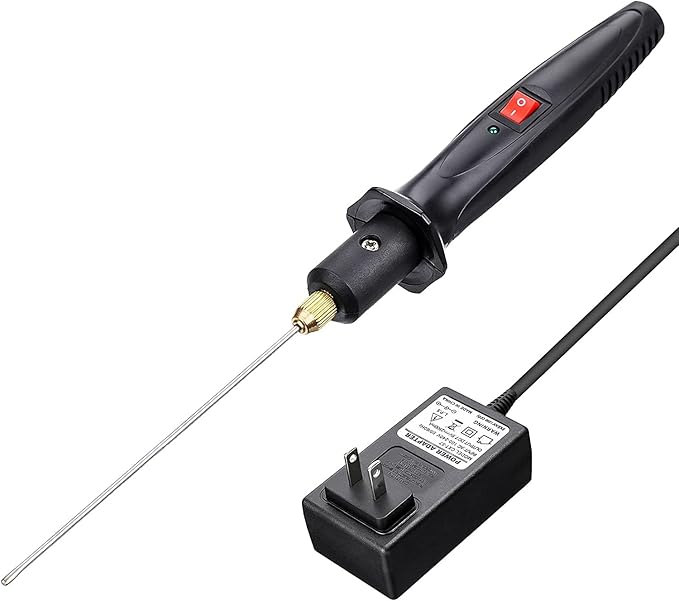 GOCHANGE Foam Cutter, Upgraded Electric Hot Knife With Button and Power Light, 100-240V/15W Hot Knife, 10CM Styrofoam Cutting Pen with Electronic Transformer Adaptor