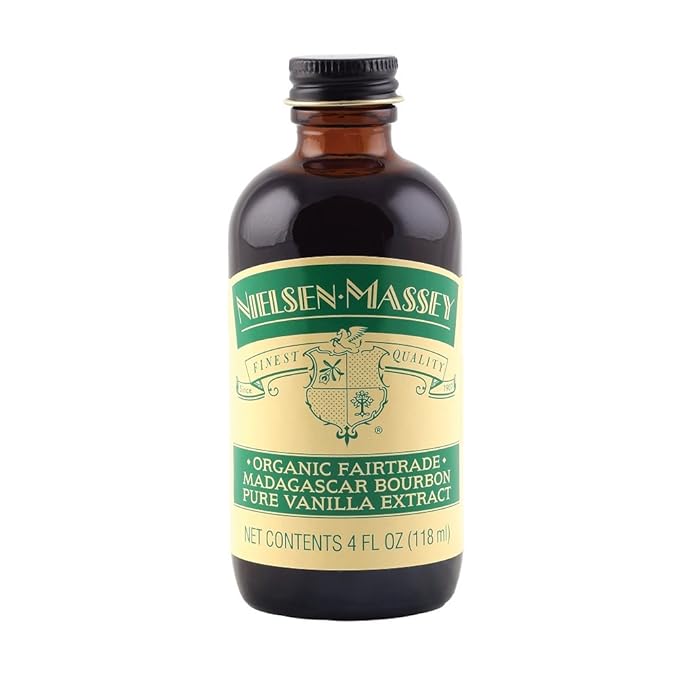 Nielsen-Massey Organic Fairtrade Madagascar Bourbon Pure Vanilla Extract,4 ounces (packaging may vary)