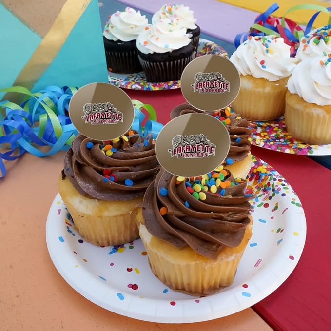 Lafayette Primary Logo Cupcake Picks Toppers Decoration Set of 6