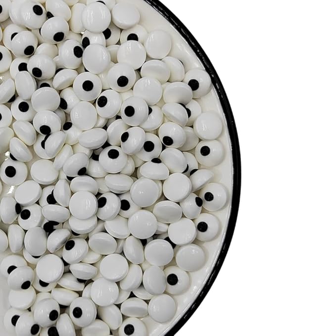 Eastron Edible Small Candy Eyeballs Eyes Cake Cupcake Toppers Cookie Decorations Dessert Sprinkles for Halloween Christmas Birthday Party Supplies 2.75 Ounce