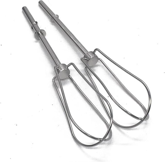 Replacement W10490648 Stainless Steel Hand Mixer Turbo Beater- Exact Compatible with KitchenAid & Whirlpool Mixers - KHM2B, W10490648, KHM5, AP5644233, AP5644233, PS4082859