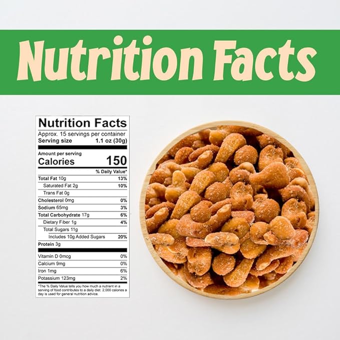 Sincerely Nuts – Honey Roasted Cashews | One Lb. Bag | Deluxe Kosher Snack Food | Healthy Source of Protein & Nutritional Content | Gourmet Quality Cashew Nut