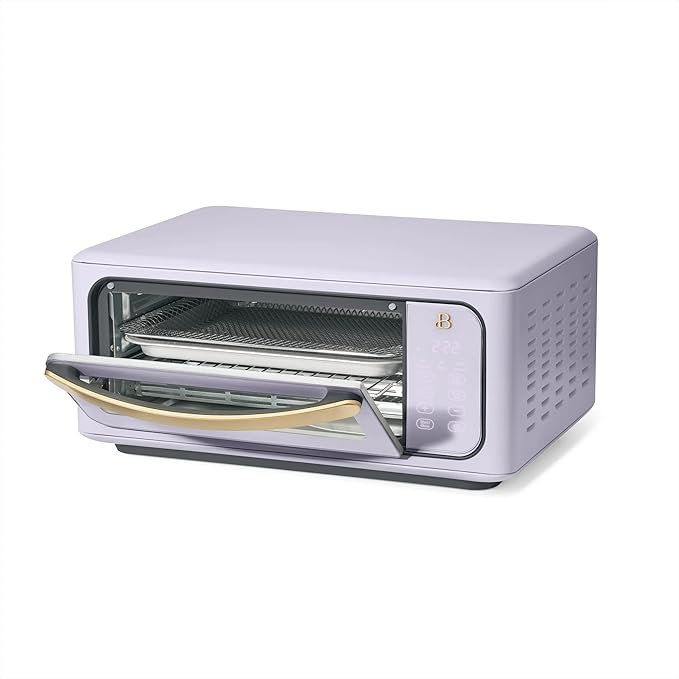 Beautiful Infrared Air Fryer Toaster Oven Kit – Special Edition Multi‑Function Countertop Oven with 10 Presets, Fast Heating & Accessories by Drew Barrymore (Lavander)