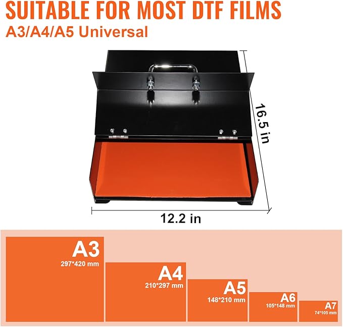 DTF Oven, A3/A4/A5 DTF Oven Dryer with Temperature Control, Super Fast Curing for Heat Transfer Printing DTF Power, DTF Heat Transfer Oven 12.5in x 17in for T-Shirts Transfer Printing