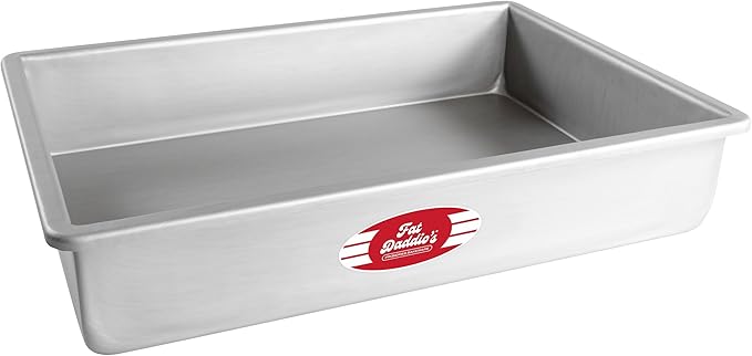 Fat Daddio's POB-11153 Sheet Cake Pan, 11 x 15 x 3 Inch, Silver