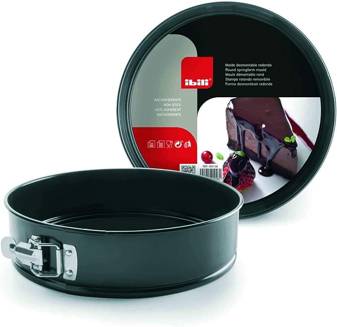 IBILI Moka Springform Pan Cake Mold Tin Non Stick with Loose Detachable Bottom for Baking (4.8 Inches)
