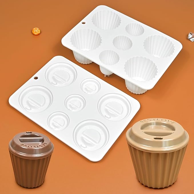 mostsom Cylinder Cup Shape Mousse Cake Mold For Making Chocolate Muffin Ice Shot Glass Mould Kitchen Baking Tool (D_ Curve Cup)