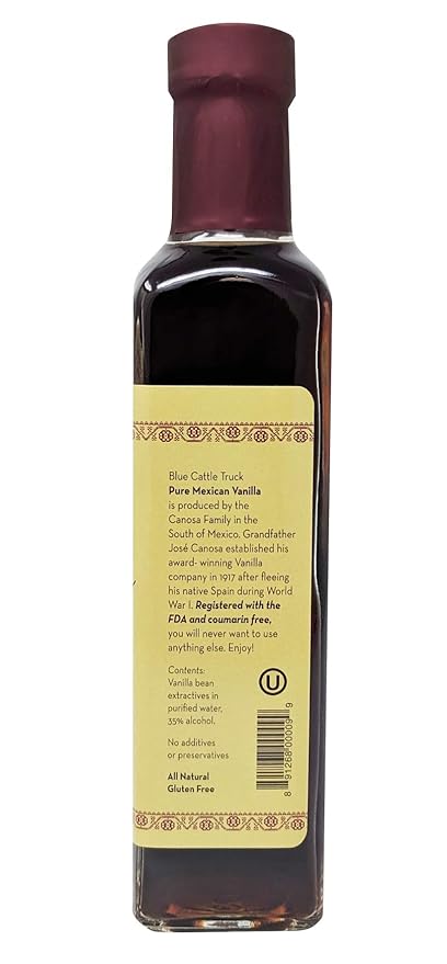 Blue Cattle Truck Trading Co. Pure Gourmet Mexican Vanilla Extract, Medium, 8.4 Ounce…