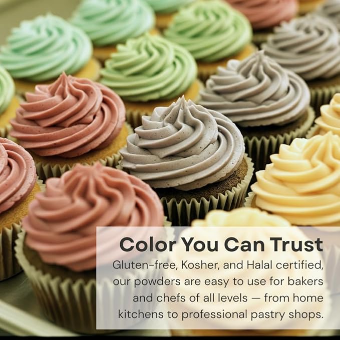 Plant-Based Natural Food Color Powder by Chefmaster, No Artificial Dyes, Purple Sweet Potato Powder for Icing, Fondant, Buttercream & Decorating, Quality Crafted in California USA, Violet, 4 oz