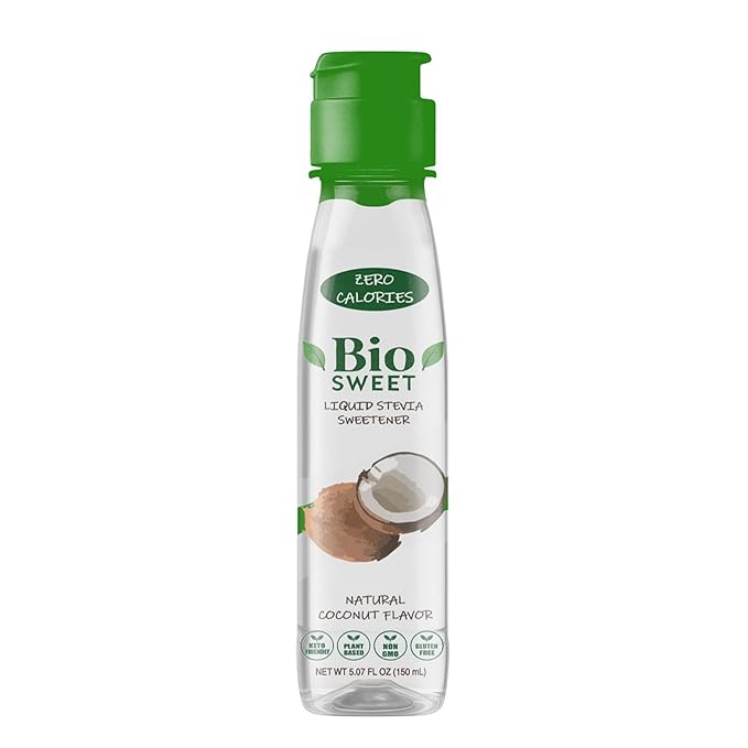 BioSweet Stevia Drops - Coconut Flavor | Zero Calorie Liquid Sweetener | Non GMO, Keto & Diabetic Friendly, Gluten Free, Vegan | Nothing Artificial | 3,000 drops (5.07 Fl Oz)