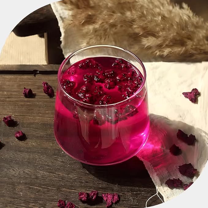 Mkostlich Freeze-dried Dragon Fruit, 3.52oz/100g Diced Dragon Fruit with 1 Ingredients, No Sugar Added, Dragonfruits Cube for Drink, Dried Dragon Fruit Snack (Pack of 1)