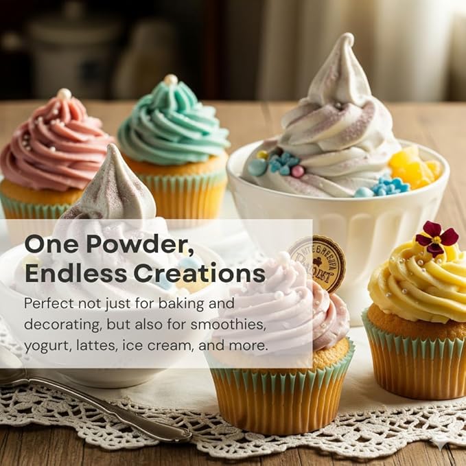 Plant-Based Natural Food Color Powder by Chefmaster, No Artificial Dyes, Purple Sweet Potato Powder for Icing, Fondant, Buttercream & Decorating, Quality Crafted in California USA, Purple, 4 oz