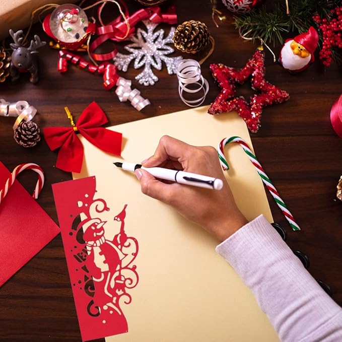 3 Pcs Die Cuts for Card Making, SENHAI Christmas Metal Cutting Dies Scrapbooking Die-Cuts Snowflake Stencil for DIY Christmas Decorations Paper Craft, Embossing, Holiday Decorations